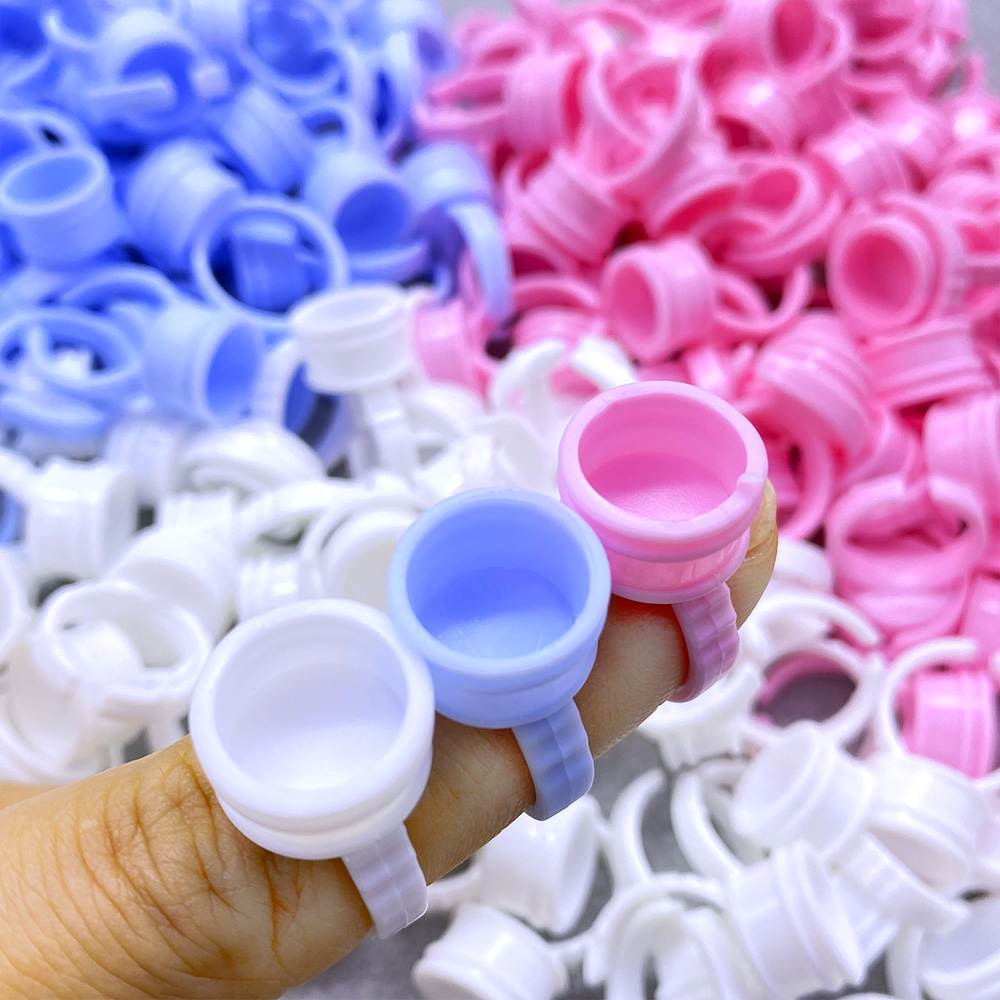 Eyelash Extension Class - 100Pcs Einweg Kleber Ring Tasse Für