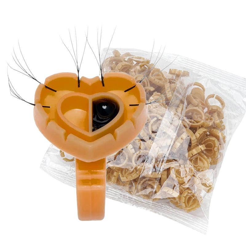 Eyelash Extension Class - 500 Stück Kleberringe für Wimpernverlängerung, Wimpernkleber-Halter