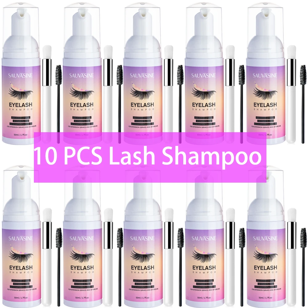 Eyelash Extension Wash - 5/10PCS 50ML Wimpern Verlängerung Shampoo Schaum