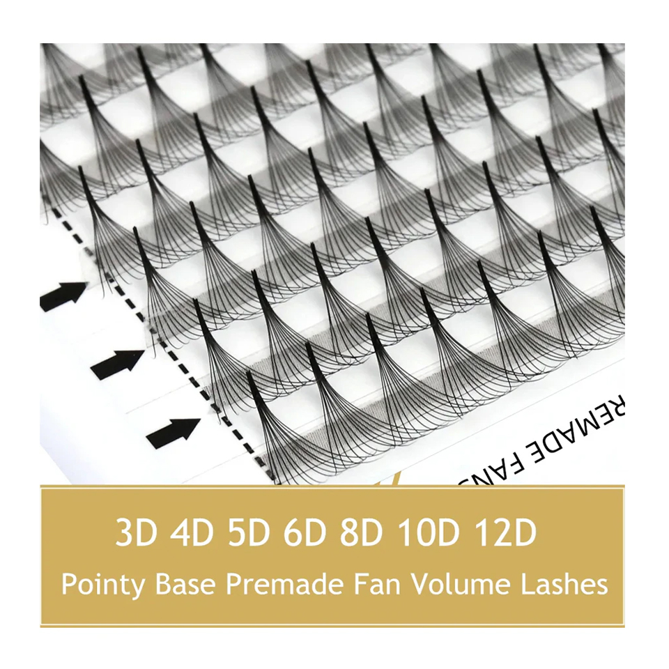 Eyelash Extension Remover At Home - RUJADE Spitze schmale Basis vorgefertigte Fächer