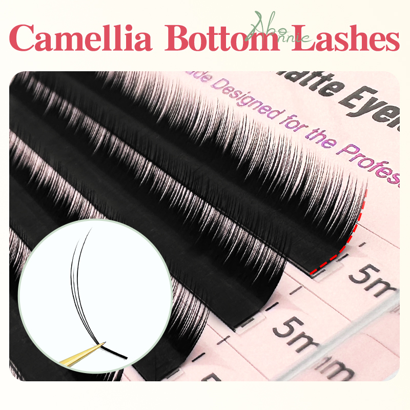 Eyelash Extensions Classic - Abonnie LJ Vorgebundene untere Wimpern 5-7mm