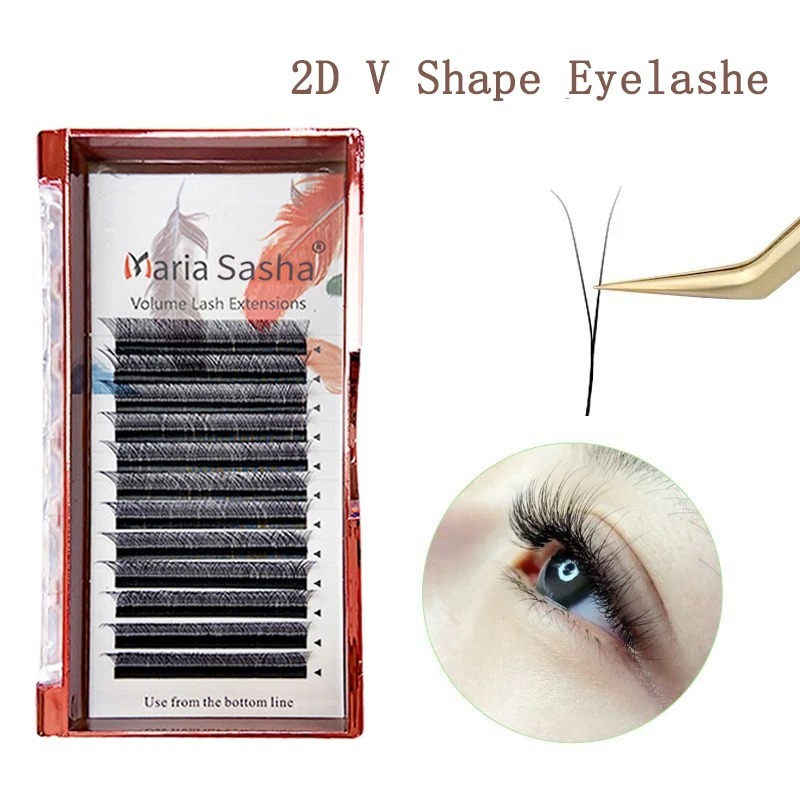 Eyelash Extensions Classic - MARIA 2D Y-Form Wimpern Hand Premium