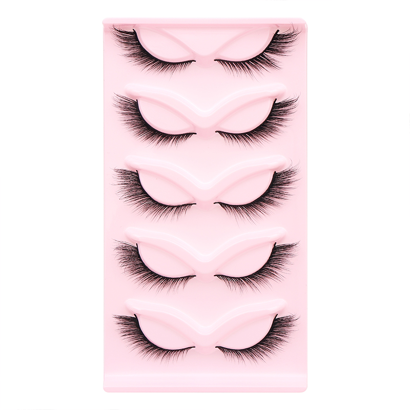 5 Paar flauschige falsche Wimp – Eyelash Extension Cat Eye Bewertung und Preis