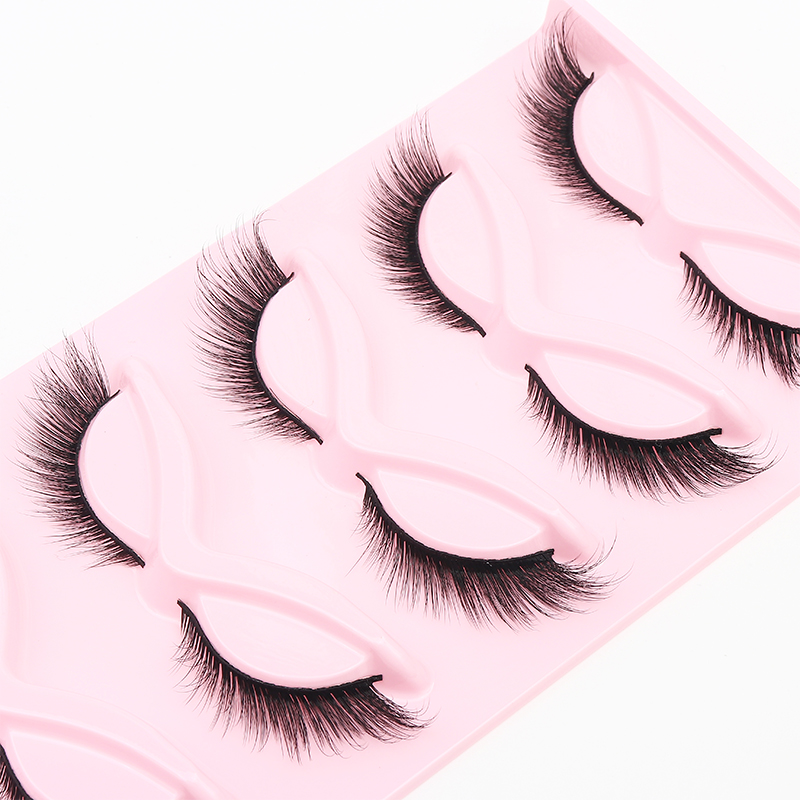 5 Paar flauschige falsche Wimp – Eyelash Extension Cat Eye Bewertung und Preis