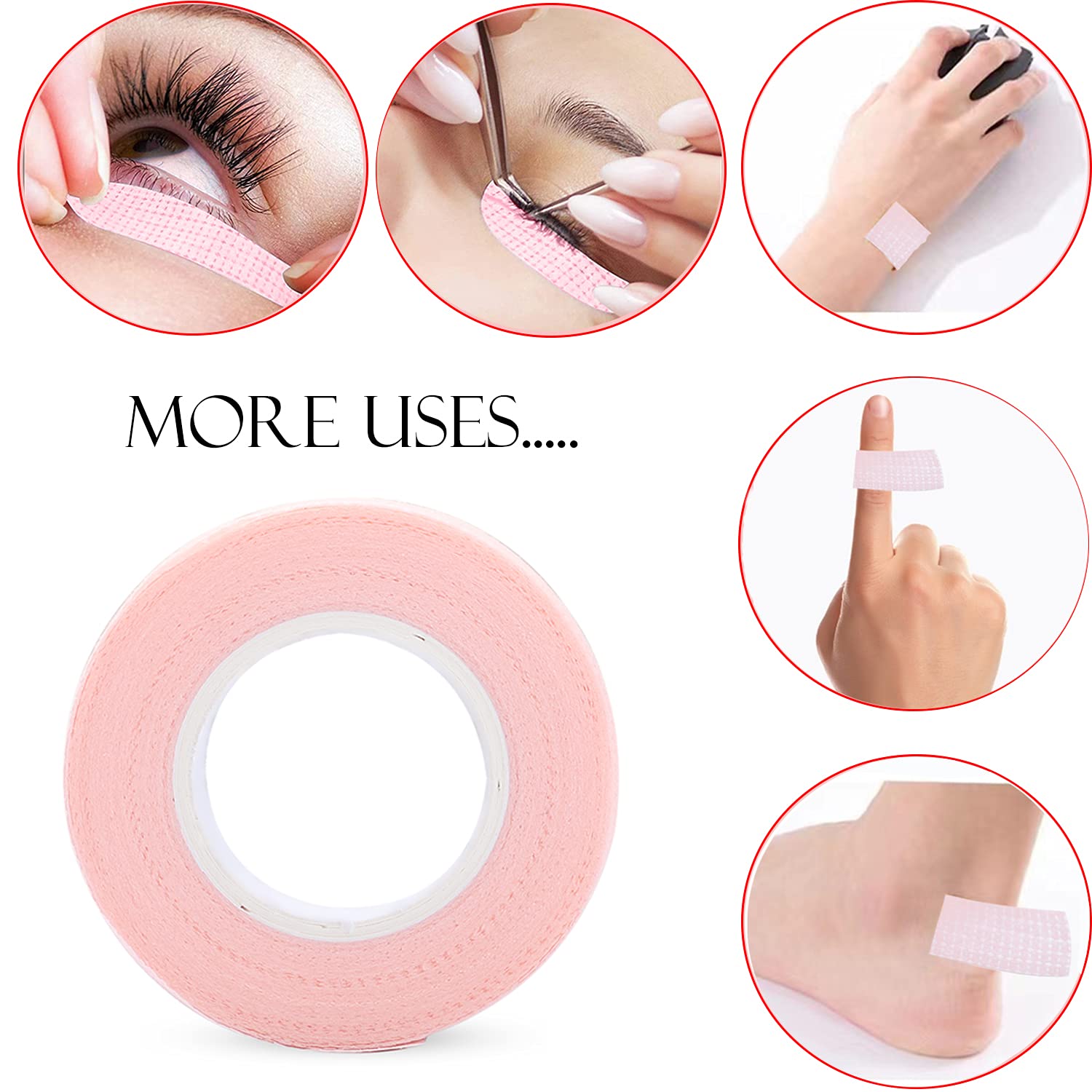 6 Rollen Wimpernband, Selbstkl – Eyelash Extension Class Bewertung und Preis